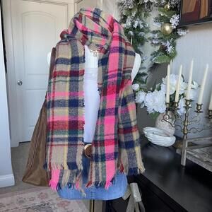 Plaid Blanket Scarf